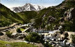 CPA Surroundings of Amelie Les Bains Valley of Tech At the Bottom Canigou