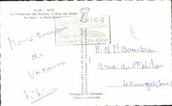 CPA Niza la caminata del ingles la bahia de los angeles el baron del montaje