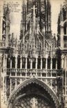 CPA Cathedrale De Rouen Frontage Detail of the Summit
