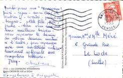 CPA la cornisa de Vendean entra en Croix de Vie y Sion