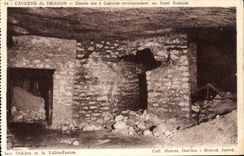 CPA Cave of the Dragon Entrance of the Galleries Corresponding to the French face Militaria