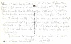 CPA La Rochelle el reloj grande