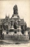 CPA Belfort the Monument of the Three Seats Works of Bartholdi
