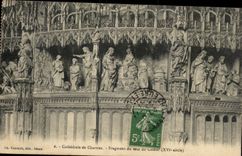 CPA Cathedral of Chartres Fragment of the Turn of the Heart