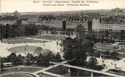 CPA Paris Panorama Garden Of Louvre Tileries