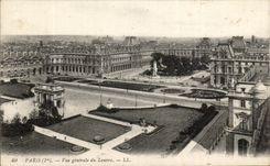CPA Paris View Of the Louvre