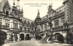 El benedictino de CPA tiene patio de la caneria de Fecamp