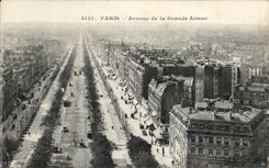 CPA Paris Avenue de la Grande Armee