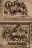 CPA Angouleme Cathedrale Saint Pierre Details de la Jacade Saint Georges