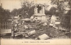 CPA Rheims Cimetiere of I' Is