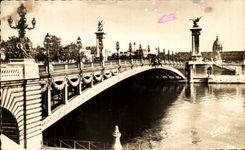 CPA Paris Bridge Alexandre III