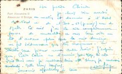 CPA Paris Bridge Alexandre III