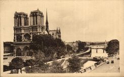 CPA Paris vista en Notre Dame
