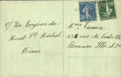 CPA Mont Saint Michel and its Wonders the Abbey the saint Michel de Fremeir Surmounting the Arrow