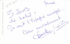 La TARJETA MODERNA perfora adentro Belgica