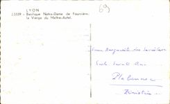 CPA Lyon Basilica Notre Dame De Fourviere the Virgin Of the Master Furnace bridge
