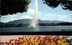 Swiss CPSM Geneva the Water Jet