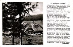 CPA Schwarzwaldhaus O Heimat O Schwarzwald O Heimat Wie Bist Du So