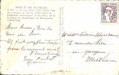 CPA Paris y sus maravillas la torre Eiffel Arc De Triomphe