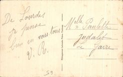 CPA Lourdes the Esplanade Slopes And the Basilica