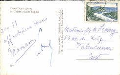 CPA Chanitilly Le Chateau facade Sud Est