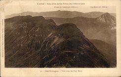 CPA Cantal Prettiest Sites of Auvergne Our mountains Seen from of Puy Mary