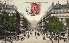 CPA Paris Avuenue of Opera