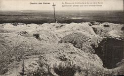 CPA Way of the Ladies Piateau of California and sight towards Rheims Militaria