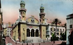 Catedral de CPA Argel y paladar del invierno del gobernador Argelia