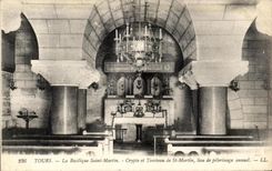 CPA Tours La Basilique Saint Martin Crypte et Tombeau de St Martin lieu de Pelerinage