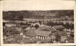 CPA Tours Vue Generale du Pont Wilson et la Loire