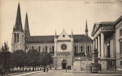 CPA Pau L'Eglise Saint Jacques