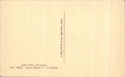 CPA Dimensions Artistic Azure Nice Jardin Albert the Cave