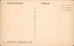 CPA Grenoble Panorama View And the Alpine range