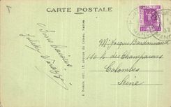 CPA Mont Saint Michel the Cloister with the pink granite posts