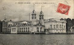 CPA Enghien Les Bains the Casino and the Theater seen of the Lake