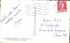 CPA Caves of Arcy on Cure the Tower of Babel and the Martyrdom