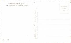 CPA Chenonceaux the Castle Western Frontage