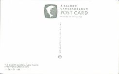 CPA The Knott Garden New Places Stratford Upon Avon