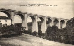 CPA el Lemosin pintoresco Limoges Vigen el viaducto