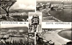 CPA Souvenir of the Vermilion Dimension Banyuls on Sea Collioure Cerbere Port Vendres Argeles