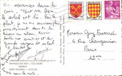 CPA Souvenir of the Vermilion Dimension Banyuls on Sea Collioure Cerbere Port Vendres Argeles