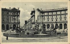 CPA Roma Plazza Esedra Fontana delle Naladi