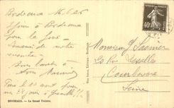 CPA Bordeaux the Large Theater