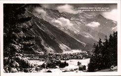 CPA Chamonix Mount Blanc in Winter View and the Mount Blanc