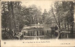 CPA Le Pont De Fer Au Jardin Public Tours