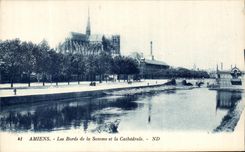 CPA Amiens Edges Of the Sum And the Cathedral
