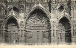 CPA Amiens Three Porches