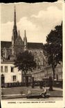 CPA Amiens the New Public garden And the Cathedral