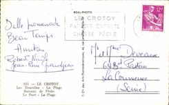 CPA Crotoy the Turrets the Bateaux De Beach Fishes the Port the Beach